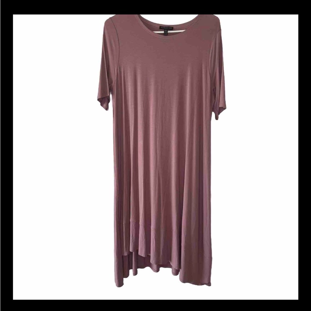 Eileen Fisher Rose Quartz Viscose Shift Dress